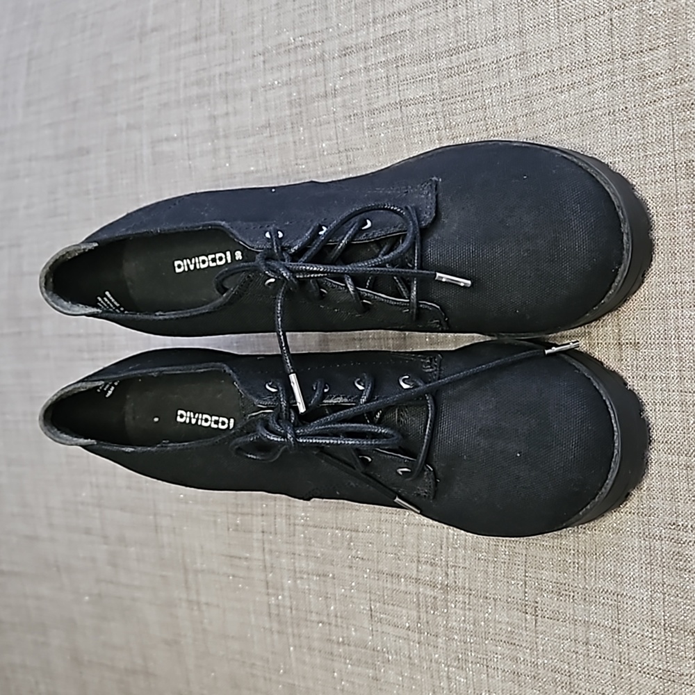 H&M Blavk Ankle Lace Up Boots - Picture 2 of 5